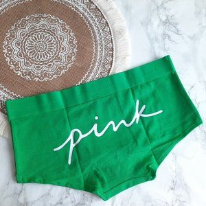PINK VS LOGO BOYSHORT Green PANTY